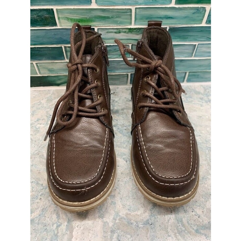 Boys Boots Size 2 Brown By Childrens Place - EUC